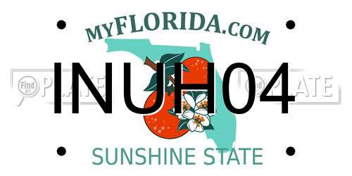 INUH04 Florida License Plate