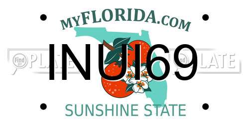 INUI69 Florida License Plate