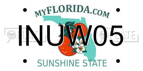 INUW05 Florida License Plate