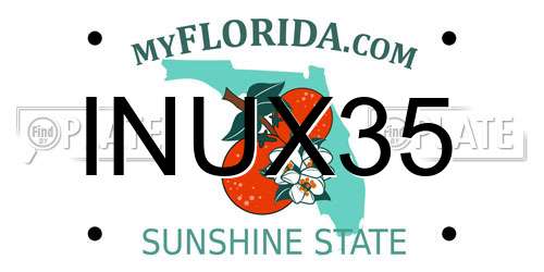 INUX35 Florida License Plate