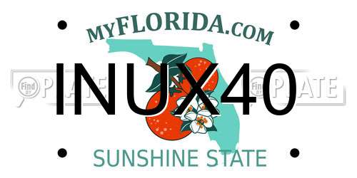INUX40 Florida License Plate