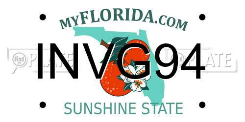 INVG94 Florida License Plate