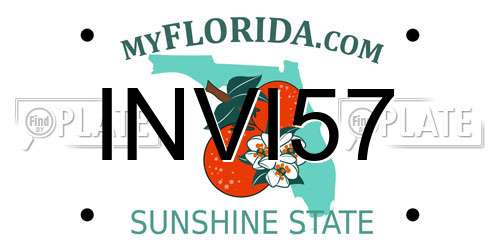 INVI57 Florida License Plate