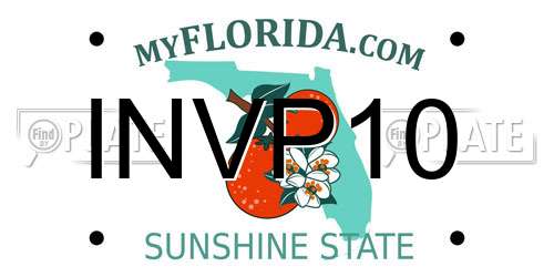 INVP10 Florida License Plate