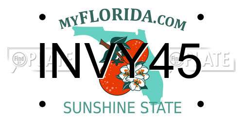 INVY45 Florida License Plate