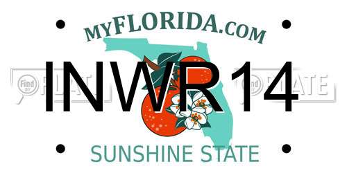INWR14 Florida License Plate