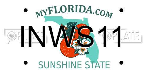 INWS11 Florida License Plate