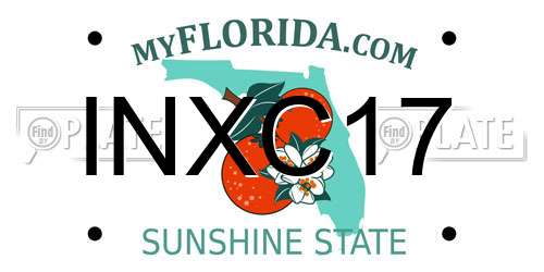INXC17 Florida License Plate