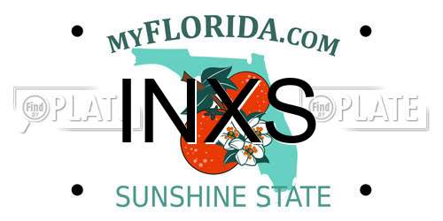 INXS Florida License Plate