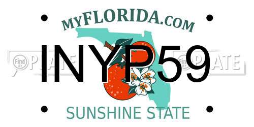 INYP59 Florida License Plate