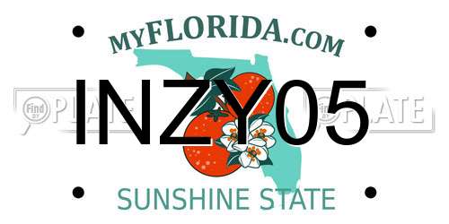 INZY05 Florida License Plate