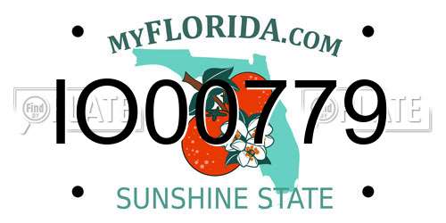 IO00779 Florida License Plate
