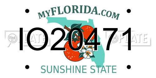 IO20471 Florida License Plate