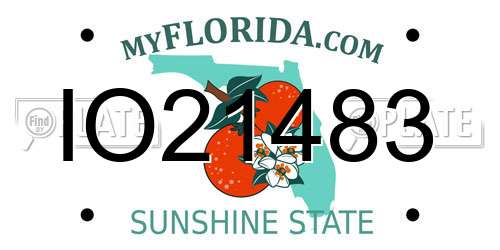 IO21483 Florida License Plate
