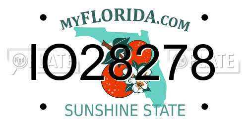 IO28278 Florida License Plate