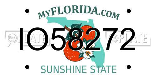 IO58272 Florida License Plate