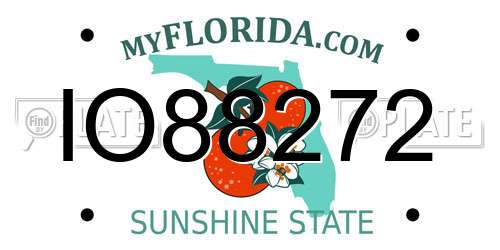 IO88272 Florida License Plate