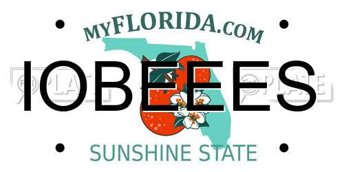 IOBEEES Florida License Plate