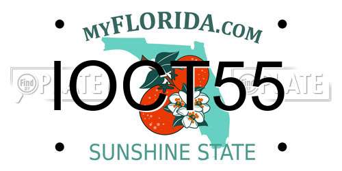 IOCT55 Florida License Plate