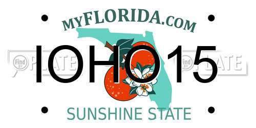 IOHO15 Florida License Plate