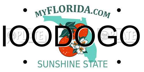 IOODOGO Florida License Plate