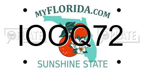 IOOQ72 Florida License Plate