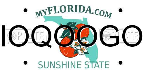 IOQOOGO Florida License Plate