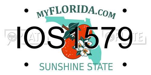 IOS1579 Florida License Plate