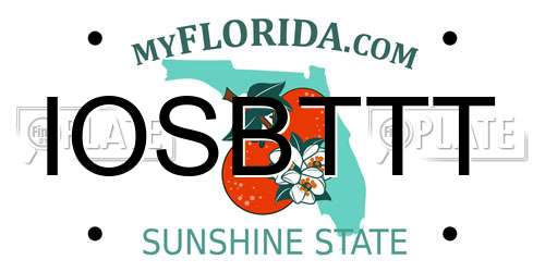 IOSBTTT Florida License Plate