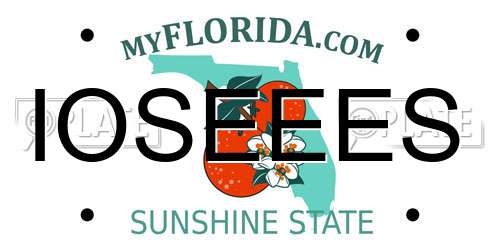 IOSEEES Florida License Plate