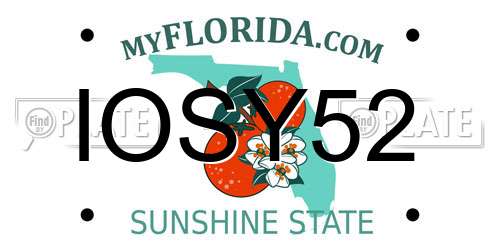 IOSY52 Florida License Plate