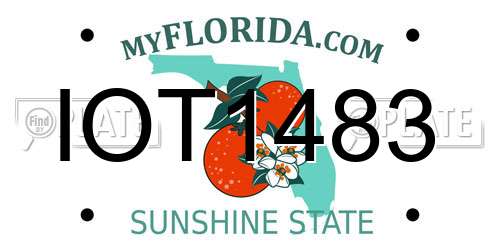 IOT1483 Florida License Plate