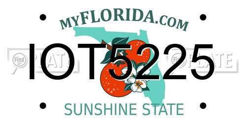 IOT5225 Florida License Plate