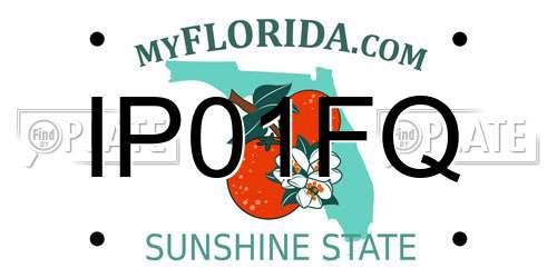 IP01FQ Florida License Plate