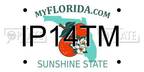 IP14TM Florida License Plate