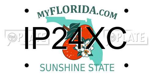IP24XC Florida License Plate