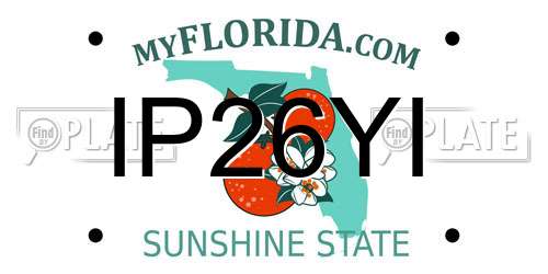 IP26YI Florida License Plate