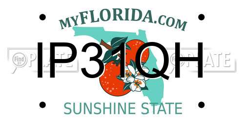 IP31QH Florida License Plate