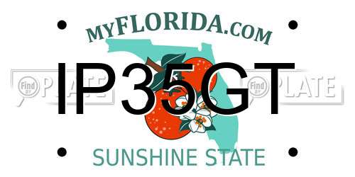IP35GT Florida License Plate