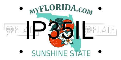 IP35IL Florida License Plate