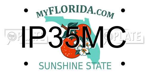 IP35MC Florida License Plate