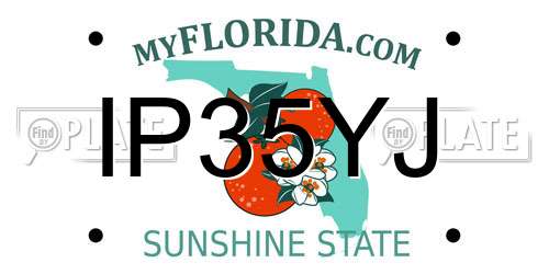 IP35YJ Florida License Plate