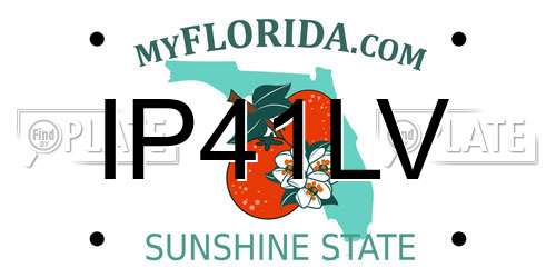 IP41LV Florida License Plate