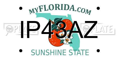 IP43AZ Florida License Plate