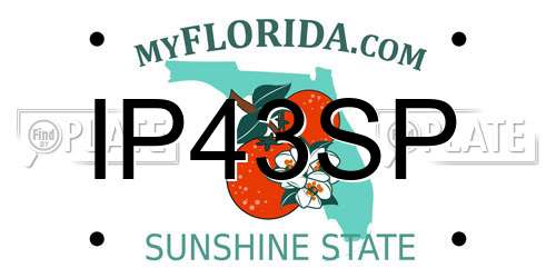 IP43SP Florida License Plate