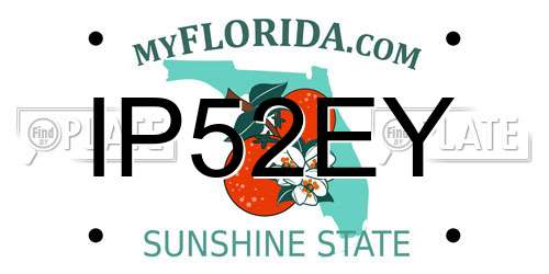 IP52EY Florida License Plate