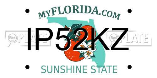 IP52KZ Florida License Plate