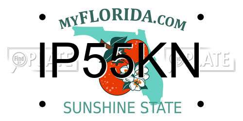 IP55KN Florida License Plate