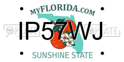 IP57WJ Florida License Plate