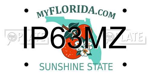 IP63MZ Florida License Plate
